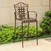 International Caravan Set Of 2 Mandalay Iron Bar Height Chair