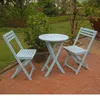 International Caravan Set Of 3 Acacia Folding Bistro Set