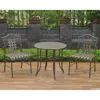 International Caravan Set Of Three Mandalay Iron Bistro Set