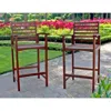 International Caravan Set Of Two Highland Acacia Maine Bar Stool With Arms