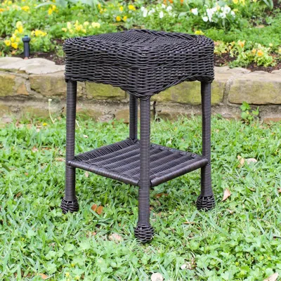International Caravan Small Pvc Resin Side Table