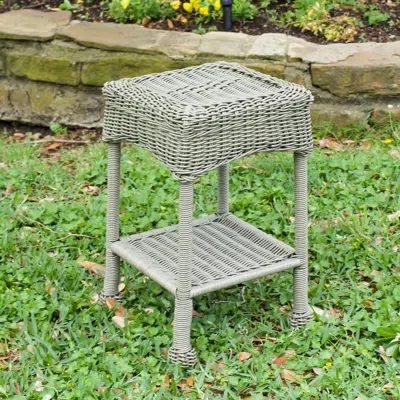 International Caravan Small Pvc Resin Side Table