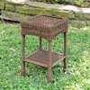 International Caravan Small Pvc Resin Side Table