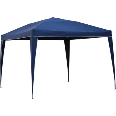 International Caravan Square Folding Gazebo In Blue