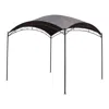International Caravan St. Kitts 10-foot Square Dome Top Gazebo, Grey