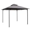 International Caravan St. Kitts 10-foot Vented Canopy Gazebo, Grey
