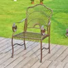 International Caravan Sun Ray Iron Dining Chair (set Of 2)