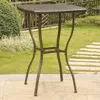 International Caravan Valencia Resin Wicker/steel Bar Height Table