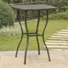 International Caravan Valencia Resin Wicker/steel Bar Height Table