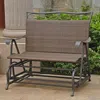 International Caravan Valencia Resin Wicker/steel Double Glider