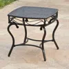 International Caravan Valencia Resin Wicker/steel Square Round Side Table