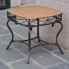 International Caravan Valencia Resin Wicker/steel Square Round Side Table