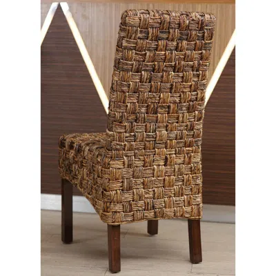 International Caravan Victor Woven Abaca Dining Chair