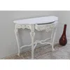 International Caravan Windsor Hand-carved Half Moon Console Table