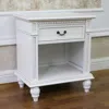 International Caravan Windsor Hand Carved Wood 1-drawer Lamp Table