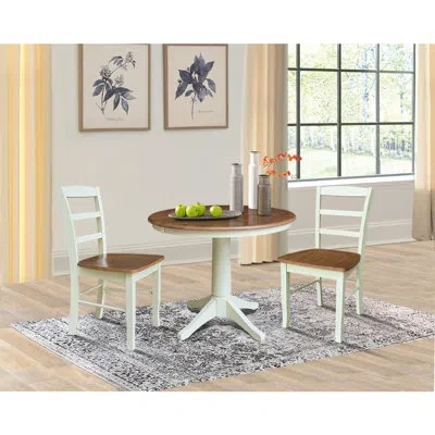 International Concepts Callie Extension 5 Piece Dining Set In Hickory,stone