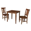 International Concepts Solid Wood Dining Set In Brown