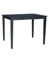 International Concepts Solid Wood Top Table In Blue