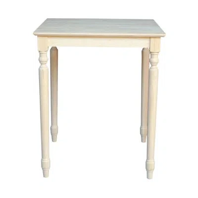 International Concepts Turned Bar Height Dining Table In Neutral