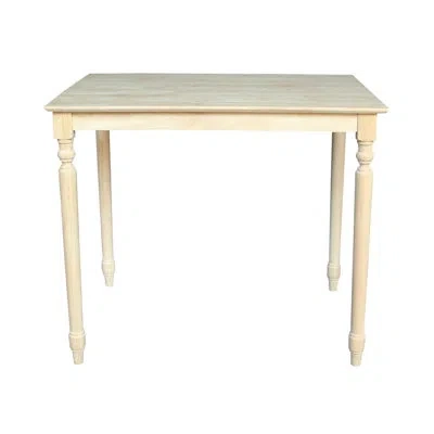 International Concepts Turned Counter Height Solid Wood Dining Table In Neutral