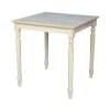 International Concepts Turned Solid Wood Dining Table In Unfinished
