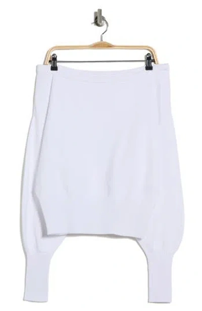 International Designer Off The Shoulder Sweater In White