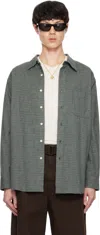 International Gallery Beams Green Gun Club Check Regular Collar Shirt In Green-chk