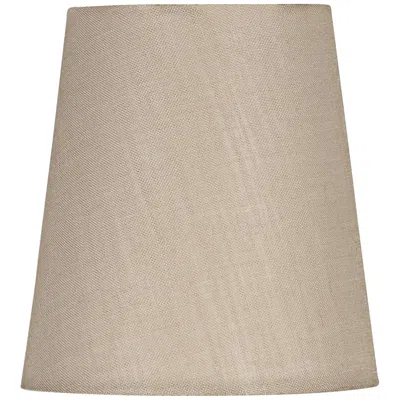 International Shades Beige Hardback Drum Shade 3x4x4.5 (clip-on)
