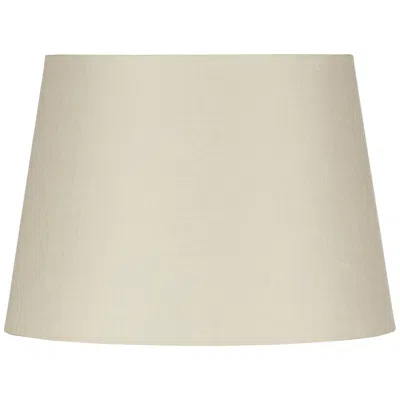International Shades Eggshell Linen Drum Hardback Shade 14x17x11 (spider)