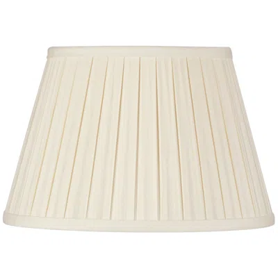 International Shades Eggshell Linen Empire Box Pleat Lamp Shade 10x14x10 (spider)