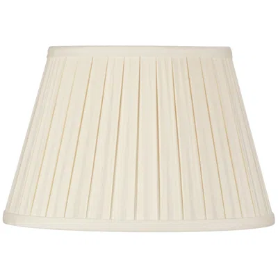 International Shades Eggshell Linen Empire Box Pleat Lamp Shade 10x16x10 (spider)