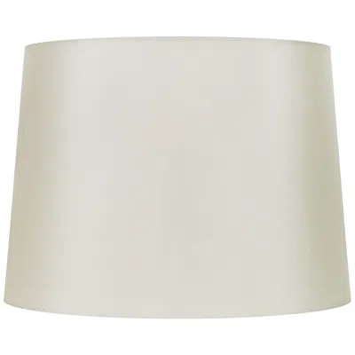 International Shades Eggshell Silk Oval Lamp Shade 10/7x12/8x9 (spider)