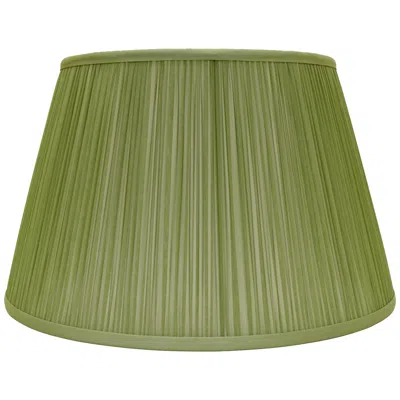 International Shades Garden Green Softback Shirred Pleated Silk Lamp Shade 13x18x12 (spider)