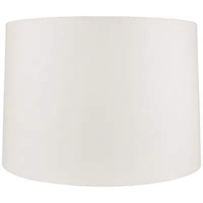 International Shades Off-white Linen Round Drum Lamp Shade 11x12x10.5 (spider)