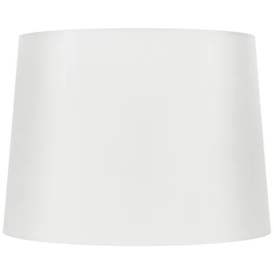 International Shades Off-white Silk Oval Lamp Shade 14/10x16/12x11 (spider)