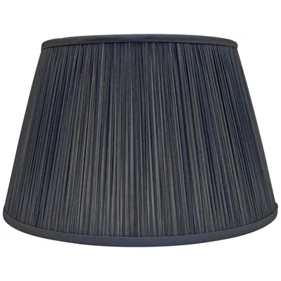International Shades Slate Silk Empire Shirred Lamp Shade 10x14x10 (spider)