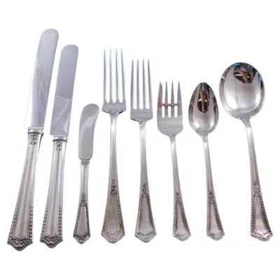Pre-owned International Silver Chesterfield By International Sterling Silver Flatware Set Service 52 Pcs Dinner