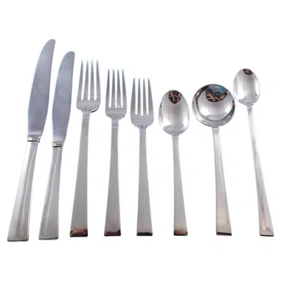 Pre-owned International Silver Continental By International Sterling Silver Flatware Service For 12 Set 104 Pc