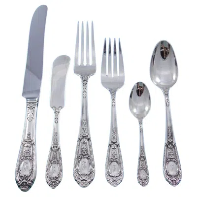 Pre-owned International Silver Fontaine By International Sterling Silver Flatware Set Service 61 Pc Most L Mono
