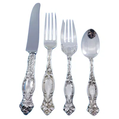 Pre-owned International Silver Frontenac By International Sterling Silver Flatware Service 12 Set 55 Pieces