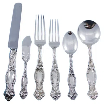 Pre-owned International Silver Frontenac By International Sterling Silver Flatware Service 12 Set 75 Pcs Dinner