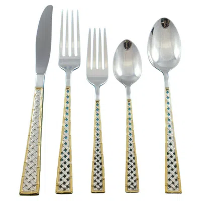 Pre-owned International Silver Golden Tradewinds By International Sterling Silver Flatware Set Service 45 Pcs