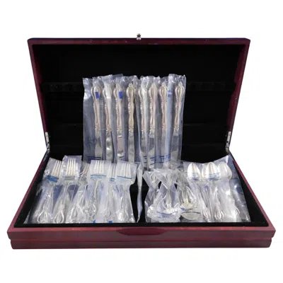 Pre-owned International Silver Grande Regency By International Sterling Silver Flatware Set 8 Service 36 Pc New In Black