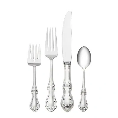 International Silver Joan Of Arc 4 Piece Sterling Silver Flatware Set, Service For 1
