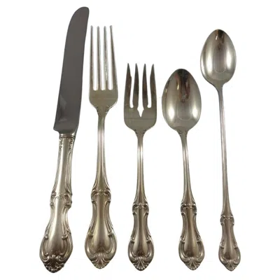 Pre-owned International Silver Joan Of Arc By International Sterling Silver Flatware Set 8 Service 42 Pieces