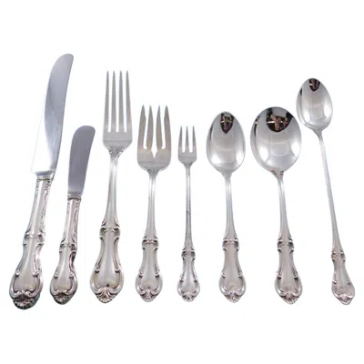 Pre-owned International Silver Joan Of Arc By International Sterling Silver Flatware Set 8 Service 64 Pieces