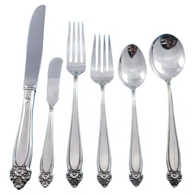 Pre-owned International Silver Joy By International Sterling Silver Flatware Set For 8 Service 48 Pieces