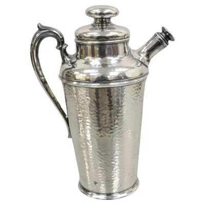 Pre-owned International Silver Meriden Sp Art Deco Silver Plated Martini Cocktail Shaker