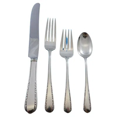 Pre-owned International Silver Moonglow By International Sterling Silver Flatware Set For 6 Service 26 Pieces