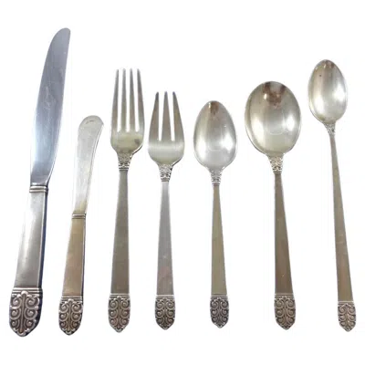 Pre-owned International Silver Northern Lights By International Sterling Silver Flatware Set 12 Service 84 Pcs